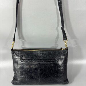 Hobo International Black Distressed Crossbody Bag